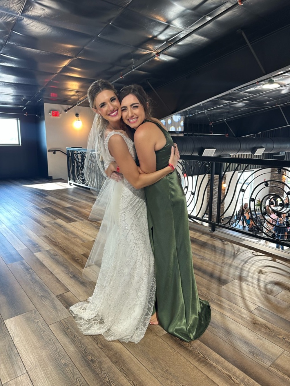 Birdy Grey One-Shoulder Satin Bridesmaid Dress in Olive Green
